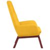 vidaXL Chaise de relaxation Jaune moutarde Tissu