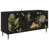 vidaXL Meuble TV RHENEN 102 x 33 x 51 cm Ch&ecirc;ne noir Bois d'ing&eacute;nierie