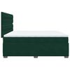 vidaXL Sommier &agrave; lattes de lit et matelas Vert fonc&eacute; 200x200cm Velours