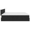 vidaXL Lit de Rangement avec matelas Noir 200 x 200 cm Velours