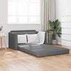 vidaXL Canap&eacute;-Lit 110cm Gris fonc&eacute; tissu