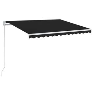 vidaXL Auvent manuel r&eacute;tractable avec LED 350x250 cm Anthracite
