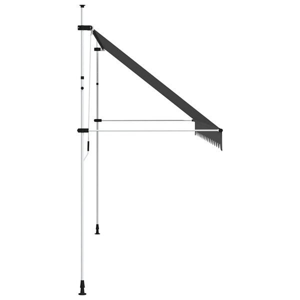vidaXL Auvent manuel r&eacute;tractable 400 cm Anthracite