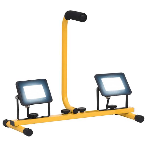 vidaXL Projecteur à LED avec poignée 2x20 W Blanc froid