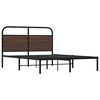 vidaXL Cadre de lit sans matelas 135x190 cm ch&ecirc;ne marron