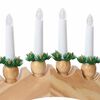 vidaXL Arche de Bougies de No&euml;l avec 10 Bougies LED Marron