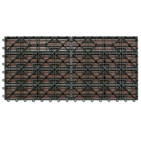 vidaXL Carreau de terrasse 6 pcs Marron 60 x 30 cm WPC