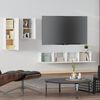 vidaXL Ensemble de meubles TV 4 pcs Blanc Bois d'ingénierie