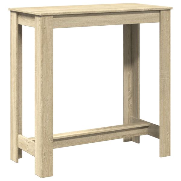 vidaXL Table de bar ch&ecirc;ne sonoma 102x50x103,5 cm bois d'ing&eacute;nierie