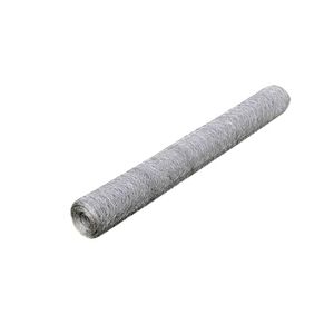 vidaXL Grillage pour volière Acier galvanisé 25 x 1 m Argenté