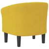 vidaXL Chaise cabriolet jaune velours