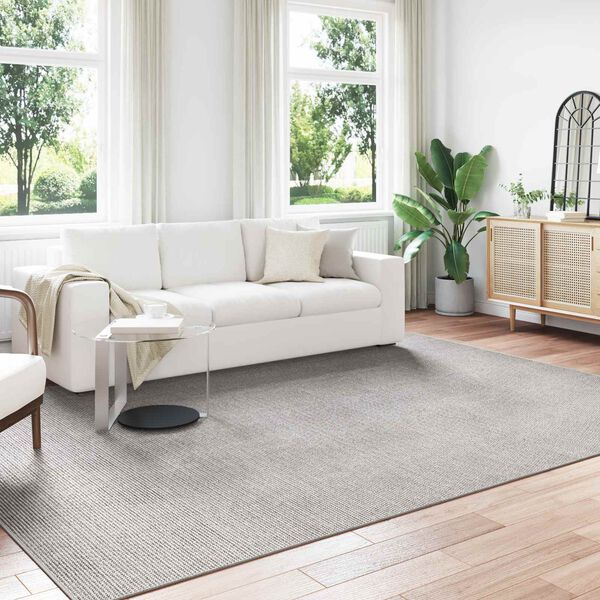 vidaXL Tapis de surface LUGO Cr&egrave;me et gris 340 x 240 cm Polyester