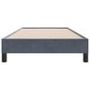 vidaXL Cadre de lit sans matelas gris fonc&eacute; 100x220 cm velours