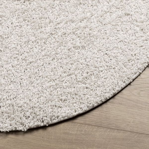 vidaXL Tapis shaggy PAMPLONA poils longs moderne cr&egrave;me &Oslash; 160 cm