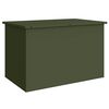 vidaXL Coffre de rangement de jardin Acier galvanis&eacute; 80 x 50,5 x 50 cm