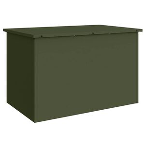 vidaXL Coffre de rangement de jardin Acier galvanis&eacute; 80 x 50,5 x 50 cm