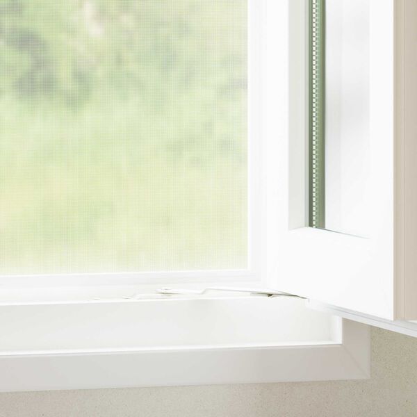 vidaXL Moustiquaire Blanc 112 x 2000 cm Acier