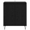 vidaXL Buffet Ch&ecirc;ne noir 60 x 35 x 70 cm Bois d'ing&eacute;nierie