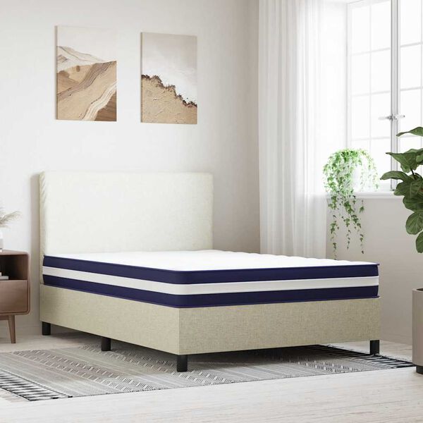 vidaXL Matelas à ressorts ensachés dureté moyenne 140x190 cm