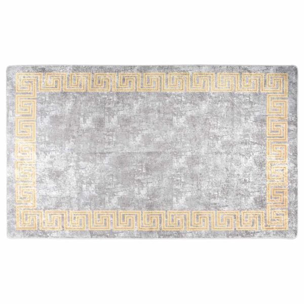 vidaXL Tapis lavable antid&eacute;rapant 120x180 cm gris