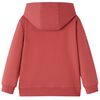 Sweatshirt &agrave; capuche pour enfants rouge br&ucirc;l&eacute; 104