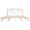 vidaXL Lit biblioth&egrave;que sans matelas blanc 180x200 cm bois pin massif