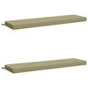 vidaXL Coussins de banc 2 pi&egrave;ces SOEST 2 pc 100 % polyester Vert clair
