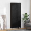 vidaXL Haut Armoire Chêne noir 69,5 x 34 x 180 cm Bois d'ingénierie