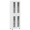 vidaXL Ensemble meuble TV FLORIN Blanc brillant Bois d'ing&eacute;nierie