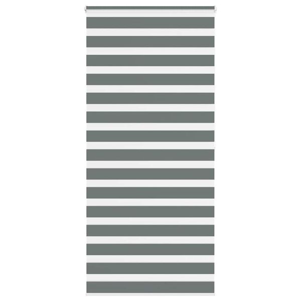 vidaXL Store zèbre gris foncé largeur du tissu 100,9 cm polyester