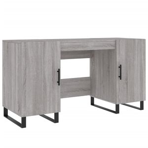 vidaXL Bureau sonoma gris 140x50x75 cm bois d'ing&eacute;nierie