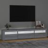 vidaXL Meuble TV avec lumières LED Sonoma gris 195x35x40 cm