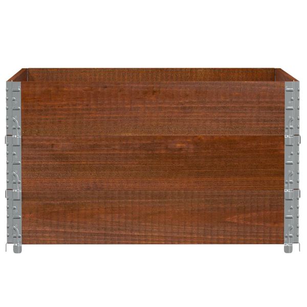 vidaXL Jardini&egrave;re marron 100x100 cm bois massif de pin