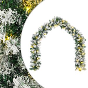 vidaXL Guirlande de No&euml;l Vert et blanc 270 cm PVC 50 LED