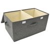 vidaXL Boîte de rangement Tissu 50x30x25 cm Anthracite