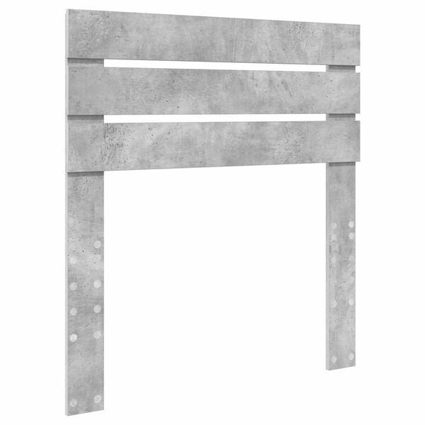 vidaXL T&ecirc;te de lit Gris b&eacute;ton 80 cm Bois d'ing&eacute;nierie