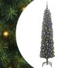 vidaXL Sapin de No&euml;l artificiel Vert 180 cm PVC et acier et plastique