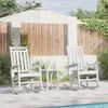 vidaXL Chaise Berçante de Jardin 2 pcs Blanc 70 x 92 x 108 cm