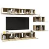 vidaXL Meubles TV 8 pcs Ch&ecirc;ne sonoma Bois d'ing&eacute;nierie
