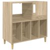 vidaXL Support pour platine Ch&ecirc;ne Sonoma 82 x 39,5 x 82,5 cm