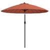 vidaXL Parasol d'ext&eacute;rieur et m&acirc;t avec aluminium 250 cm terre cuite