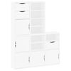 vidaXL Armoires lat&eacute;rales 5 pcs ODDA blanc 40x24x79 cm bois massif pin