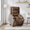 vidaXL Fauteuil inclinable Marron Tissu