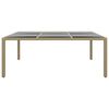 vidaXL Ensemble &agrave; manger de jardin 11pcs R&eacute;sine tress&eacute;e Beige