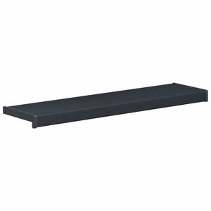 vidaXL Appui de fen&ecirc;tre Anthracite avec grain de bois PVC