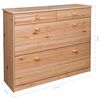 vidaXL Armoire &agrave; chaussures 2 rabats 113x35x89 cm Bois de sapin solide