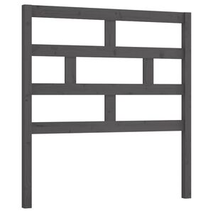 vidaXL T&ecirc;te de lit Gris 81x4x100 cm Bois massif de pin
