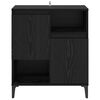 vidaXL Buffet Ch&ecirc;ne noir 60 x 35 x 70 cm Bois d'ing&eacute;nierie