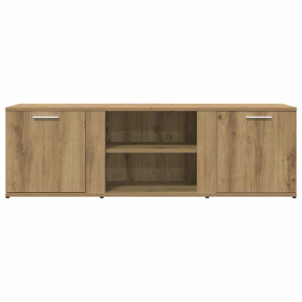 vidaXL Meuble TV ch&ecirc;ne artisanal 120x34x37 cm bois d'ing&eacute;nierie