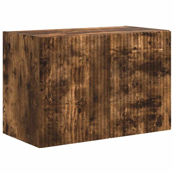 vidaXL Meuble TV mural Ch&ecirc;ne fum&eacute; 59,5 x 31 x 40 cm Bois d'ing&eacute;nierie